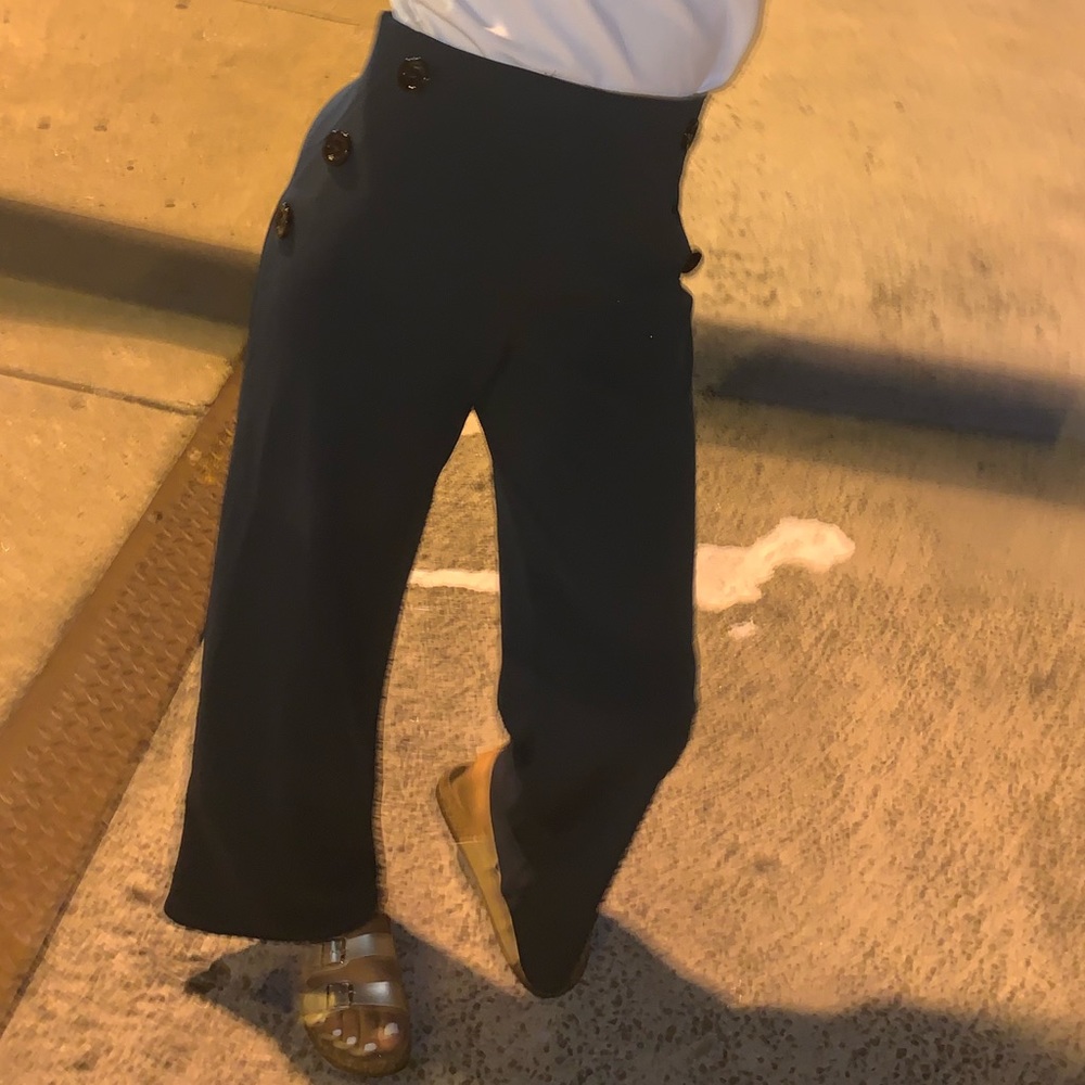Green Flare Pants